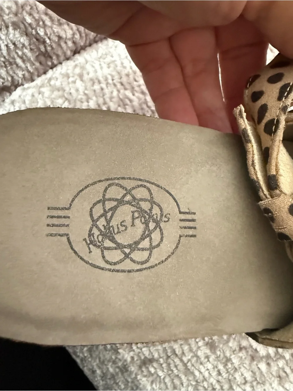 Hokus Pokus Animal Print Wedge Sandal Ankle Strap Size 10